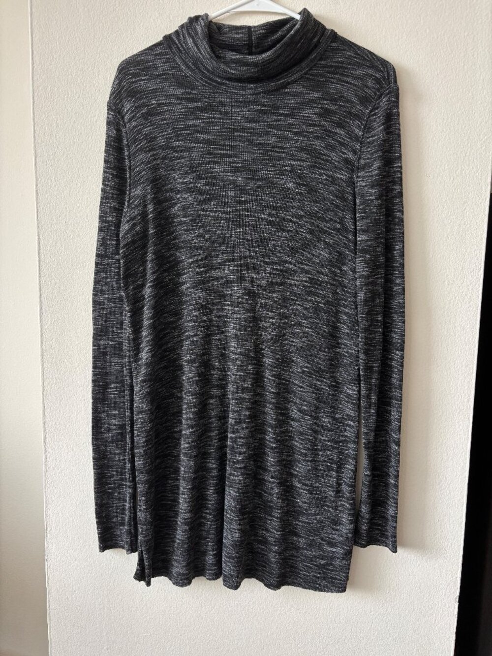 We the Free Gray Heathered Long Sleeve Dress - Size Medium